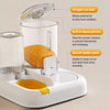 Automatic Pet Feeder with Dual Food and Water Bowls