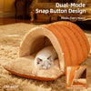 Enclosed Faux Fur Pet Bed
