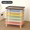 Elevated Pet Feeding Stand with Wooden Legs for Cats and Dogs