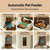 Pet Food and Water Bowl with Separate Compartments and Measured Feeding