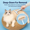 Long-and-Short Tooth Pet Grooming Rake Comb for Dogs and Cats