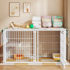 Indoor Metal Pet Playpen with Door and Roof for Cats & Small Dogs