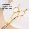 Pet Grooming Scissors Set with Thinning, Curved & Straight Shears