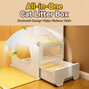 Indoor Cat House with Integrated Litter Box