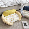 Reversible Curved Pet Bed for Small Dogs and Cats