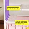 Enclosed Cat Litter Box Cabinet with Upper Storage Shelf
