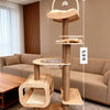 Cat Tree with Cat House, Scratching Posts & Sisal Toy