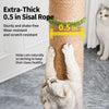 Round Sisal Cat Scratching Post and Climbing Tower