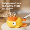 Duck-Shaped Rotating Treat Feeder Toy for Cats and Dogs