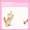 Retractable Cat Teaser Wand with Replaceable Toy Head
