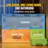 Indoor Cat House with Integrated Litter Box