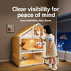 Multi-Level Plastic Cat House with Litter Box Compartment