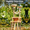 Cat Tree with Space Capsule Bed and Rope Scratching Post
