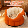 Enclosed Faux Leather Car Pet Carrier for Cats & Small Dogs