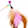 Cat Teaser Wand with Feather and Bell