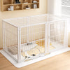 Indoor Metal Pet Playpen with Door and Roof for Cats & Small Dogs