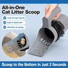 All-in-One Cat Litter Scoop with Waste Bag Storage