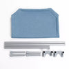Elevated Pet Bed with Steel Frame and Washable Fabric