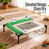 Elevated Pet Bed with Removable Cover – U- and L-Shaped