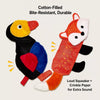 Squeaky Oxford Cloth Dog Toy with Crinkle Paper