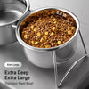 Elevated Pet Bowl Stand with Stainless Steel Bowls