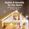 Multi-Level Plastic Cat House with Litter Box Compartment