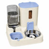Pet Food and Water Bowl with Separate Compartments and Measured Feeding