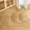 Round Woven Cattail Grass Cat Scratcher Mat