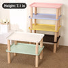 Elevated Pet Feeding Stand with Wooden Legs for Cats and Dogs