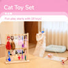 Retractable Cat Teaser Wand with Replaceable Toy Head