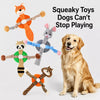 Plush Squeaky Dog Toy with Playful Animal Character Design
