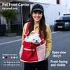 Breathable Front-Carry Pet Carrier Bag for Cats and Small Dogs