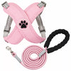 X-Style Dog Harness with Reflective Details and Round Rope Leash