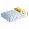 Striped Pet Bed with Removable, Washable Cushion
