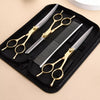 Pet Grooming Scissors Set with Thinning, Curved & Straight Shears