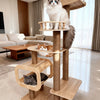 Cat Tree with Cat House, Scratching Posts & Sisal Toy