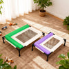 Elevated Pet Bed with Removable Cover – U- and L-Shaped