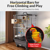 Large Stainless Steel Bird Cage for Small & Medium Birds