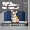 Plastic Dog Potty Tray with Wall, Wire Grid, and Drawer