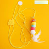 Hanging Feather Teaser Wand Toy for Cats