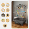 Large Stainless Steel Bird Cage for Small & Medium Birds