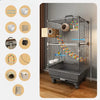 Large Stainless Steel Bird Cage for Small & Medium Birds