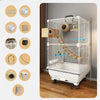 Large Stainless Steel Bird Cage for Small & Medium Birds