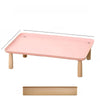 Elevated Pet Feeding Stand with Wooden Legs for Cats and Dogs