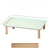 Elevated Pet Feeding Stand with Wooden Legs for Cats and Dogs