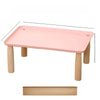 Elevated Pet Feeding Stand with Wooden Legs for Cats and Dogs