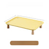Elevated Pet Feeding Stand with Wooden Legs for Cats and Dogs