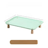 Elevated Pet Feeding Stand with Wooden Legs for Cats and Dogs
