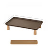 Elevated Pet Feeding Stand with Wooden Legs for Cats and Dogs