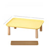 Elevated Pet Feeding Stand with Wooden Legs for Cats and Dogs